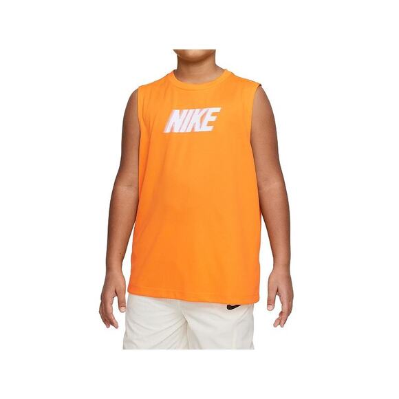 Nike Logo Muscle Tee, Boy's, Size: Large, Lt Orange - Picture 1 of 1